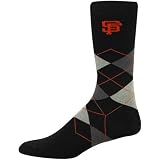 MLB San Francisco Giants Black Argyle Dress Socks