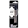 Mont blanc usa 15158 Medium Point Rollerball Refill, 2 per Pack, Black Ink