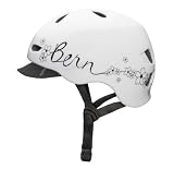 Bern Berkeley Summer Gloss Flower Graphic Helmet with Visor, White