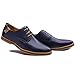 XMWEALTHY Men's Size Plus Dress Shoes Blue US 12,EU size 47