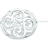 Sterling Silver Scroll Pin Brooch Fancy Jewelry