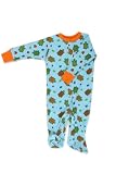 New Jammies Baby-Boys Newborn Organic Turtles Footie, Ocean/Citrus, 3 Months