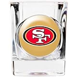 Great American 8900675292 2 oz. San Francisco 49ers Square Shot Glass