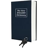Trademark Home Dictionary Diversion Book Safe with Key Lock, Metal - Full Size
