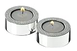 Present Day Gifts by Arthur Price, Pair of Silver Plated Tea Light Holder