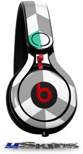 Chevrons Gray And Turquoise Decal Style Skin (fits genuine Beats Mixr Headphones - HEADPHONES NOT INCLUDED)
