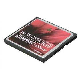 Kingston Memory Flash CF/16GB-U2 16GB CompactFlash Card Ultimate 266X Retail