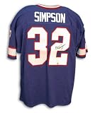 O.J. Simpson Buffalo Bills Autographed Blue Throwback jersey