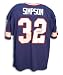 O.J. Simpson Buffalo Bills Autographed Blue Throwback jersey