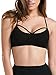Cutout Bra Bustier Bralette Crop Top Sports Bra (Black) One size