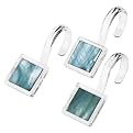 Shell Shower Hooks Turquoise