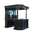 Theke Bar in schwarz im repro antiken Stil