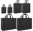 Reusable Gift Bags, Black Variety 6 Pack