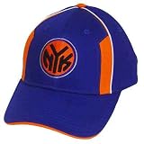 NBA NEW YORK KNICKS VELCRO COTTON BLUE ORANGE HAT CAP