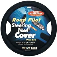 Custom Accessories CU038550 Road Pilot Ultra-Soft Steering Wheel Cover-Black
