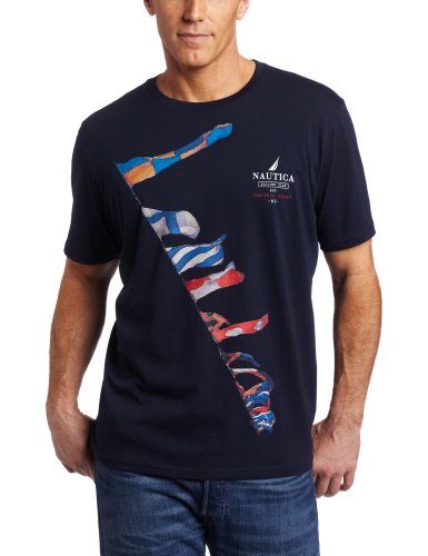 Nautica Mens Multiple Flags Tee