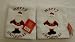 2 Father Christmas Embroidered 100% cotton hand towels