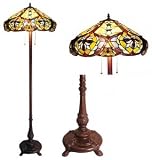 Victorian Design Tiffany Floor Lamp, Bronze finish
