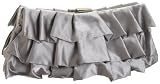 Menbur Pleated Satin Clutch