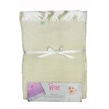 Poppet Handmade Thermacell Open Weave Baby Blanket Thermacell Blanket, Natural