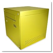 �A�r�[ acubic C10 PC�P�[�X �V�g���X�C�G���[ Mini-ITX �t���A���~ ACB-C10-YE