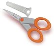 Scissors With Fine Point And Super Sharp Blades Are Solid Steel throughout (Pkg/2)