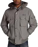 Southpole Young Men's Short Snorkel Jacket,Grey,Large
