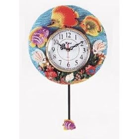 FISH 3-Dimensional Pendulum Wall Clock *NEW!!*