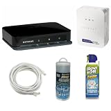 Netgear XAVB5004 Home Theater Internet Connection Kit + 14FT CAT5E Network Cable + Shammy Cloth + Air Duster Netgear XAVB5004 Home Theater Internet Connection Kit + 14FT CAT5E Network Cable + Shammy Cloth + Air Duster