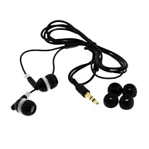 Black Universal Stereo Soft Gel Headset Earbud 3.5mm for Apple iPod Nano 1st, 2nd, 3rd, 4th Generation, iPod Shuffle 1st, 2nd, 3rd Generation, Touch 2nd Generation, Nano 4th Generation, Classic, Touch 1st Generation, Shuffle 3rd Generation, Nano 3rd Generation, Nano 2nd Generation, Shuffle 2nd Generation, Video, Nano 1st Generation, Shuffle 1st Generation, Photo, U2, Min, Sandisk Sansa Clip, Fuze, View, e200, Zune 120GB, 16GB, 80GB, 4GB 8GB, 30GB, Creative Zen Stone Plus, Stone, Vision:M, Vision