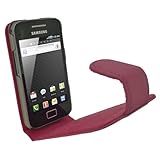 iGadgitz Pink PU Leather Case Cover Holder for Samsung Galaxy Ace S5830 And ....