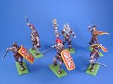 Britains Deetail DSG Toy Soldiers Imperial Roman Legion in Leather Armor with Red Shields Hand Painted 54mm Collectible Plastic Figures