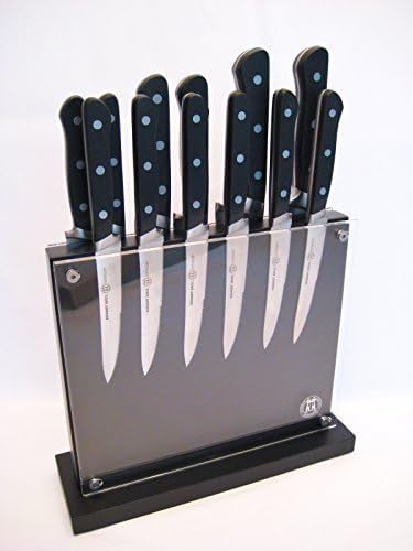 Schmidt Bros Stone Cut Forge 13 Piece Cutlery Knife Set with Magnetic Storage Block