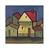 image and picture of Houses IV Art Print Poster By Victor Moreno, 15.75
