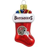 NFL Tampa Bay Buccaneers Blown Glass Stocking Ornament
