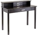 Liso Writing Desk with Hutch - Espresso