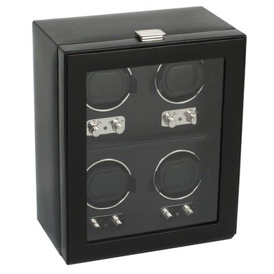 Wolf Designs 270602 Heritage Module 2.1 Four Watch Winder with Cover