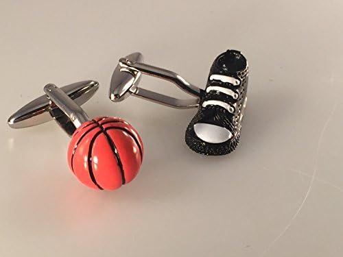 Basketball Cufflinks, Sneakers Cufflinks, Hoops, Men's Cuff Links, Wedding Cuff Links, Father's Day, Graduation
