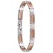 Jewelry : Stainless Steel Women's Two-Tone Link Bracelet