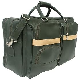 Piel Leather Complete Carry-All Bag Dark Green/san
