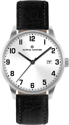 Alpha Saphir Herren-Uhren Quarz  Analog 313F