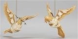 Pack of 8 Through The Woods Dove Christmas Ornaments