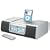 iHome iH9 Silver Alarm Clock for ipod