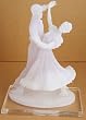 New Frosted Lucite Figurine Sculpture on Acrilic Base