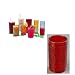 Carlisle Pebble Optic Drinkware Tumblers, 9.5 ounce, Ruby (One Dozen Dishwasher Safe Break Resistant SAN Plastic Drinking Glasses)