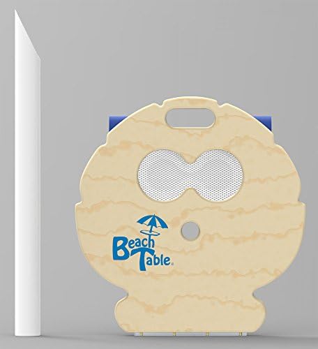 Take-along Carry Table for Beach, Picnic, Camping, Cookouts, Reunions - Scallop Seashell Shell, Small