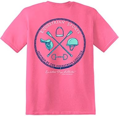 TurnipTruckDesigns Womens Equestrian Sports - English Short Sleeve T-Shirt, Small, Crunchberry