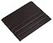 DEEZOMO DKER Handmade Genuine Leather Unisex Slim Super Thin Card Holder With ID Card Window - Coffee