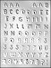 BLOCK STYLE CAPITAL LETTERS & NUMBERS CHOCOLATE MOLD