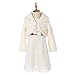 FAYBOX Cozy Faux Fur Flower Girl Bolero Shrug Accessories Princess Cape Coat Party Dress Up Jacket Size L